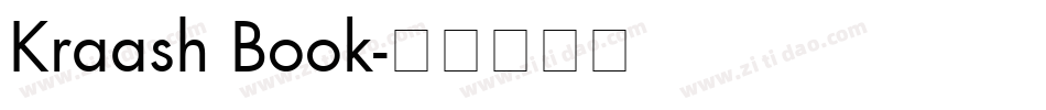 Kraash Book字体转换